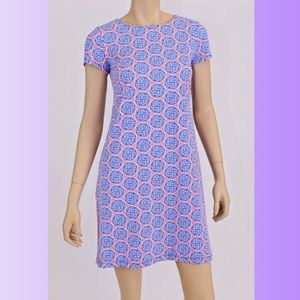 NWT Katherine Way Shortsleeve Pink Medallion Dress